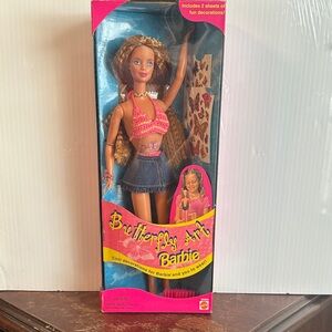 Barbie Butterfly Art Doll with Pink and Blue Outfit